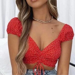 White Fox Feels Like Summer Crop Top